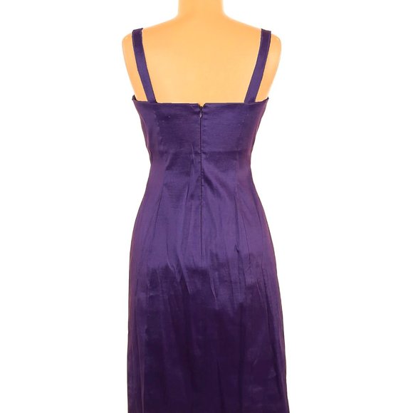 NWT Calvin Klein Purple Sleeveless Square Neck Sheath Dress - Picture 2 of 8